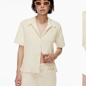 NWT Wilfred terry button up